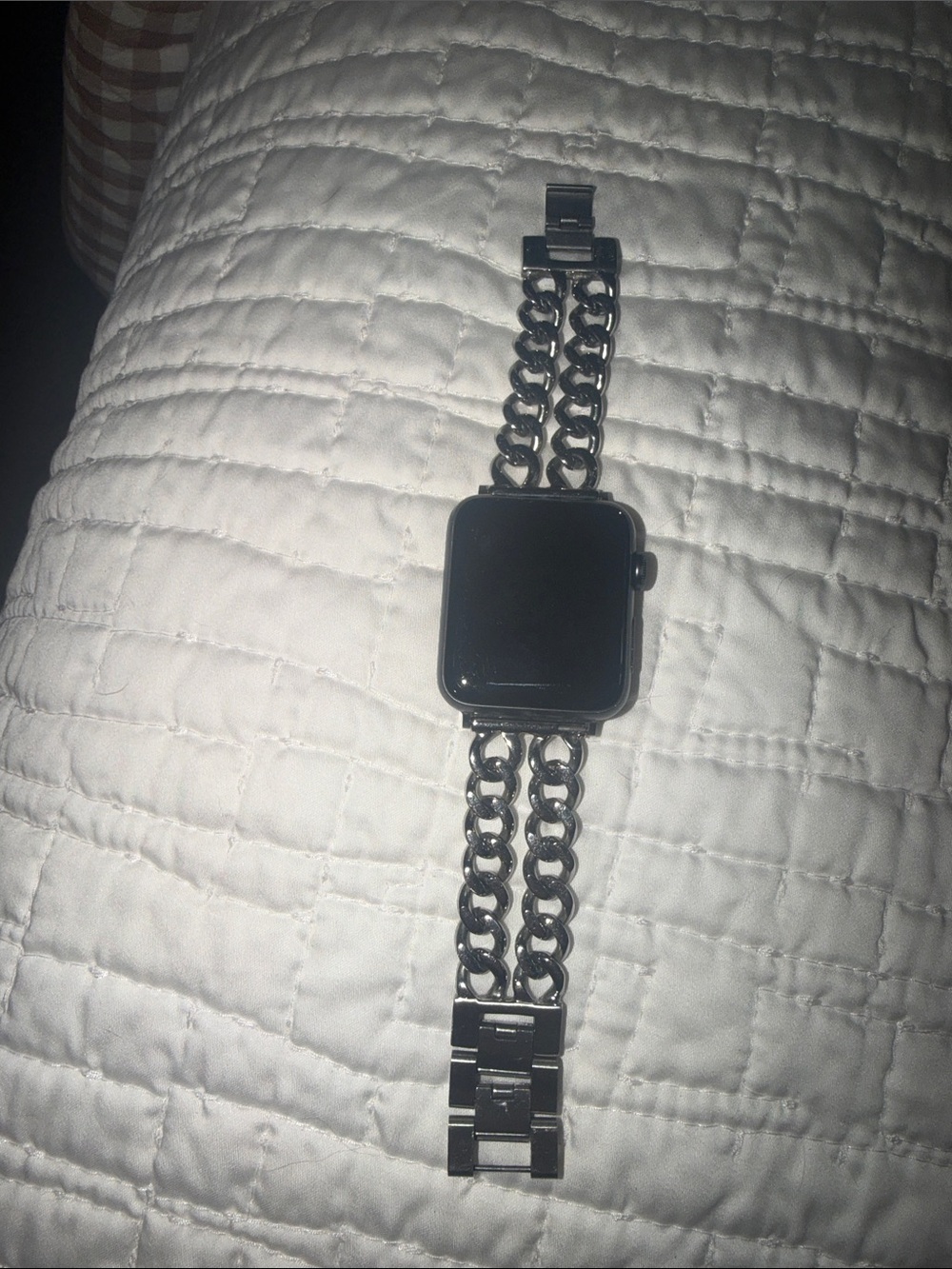 Apple Black Metal Chain Link Smartwatch Band